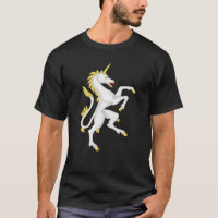 Einhorn mit goldenem Horn und Endstück