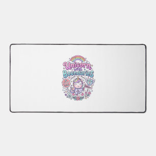Einhorn mit Grenzen Charmante Bekleidung Grafik_1 Schreibtischunterlage