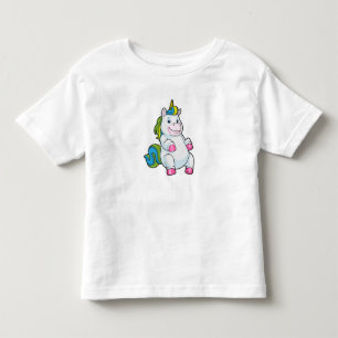 Einhorn mit großem Bauch Kleinkind T-shirt