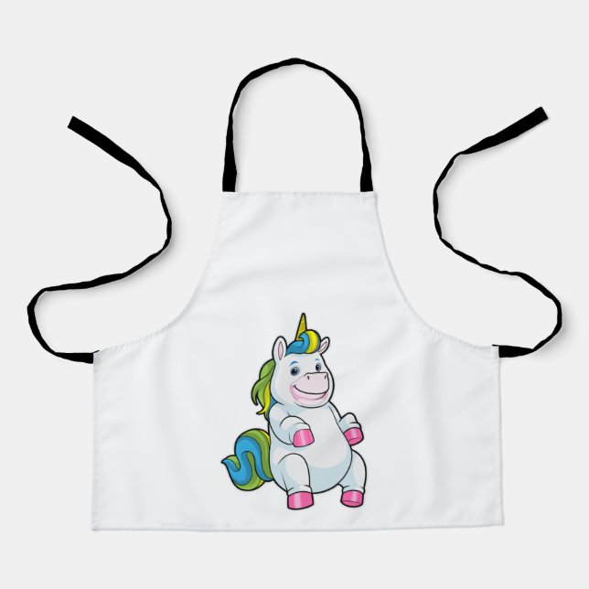 Einhorn mit großem Bauch Schürze (Vorderseite)