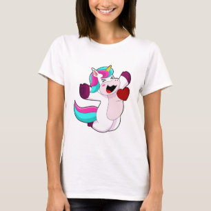 Einhorn mit Herz T-Shirt
