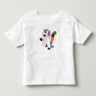Einhorn mit Karrot Kleinkind T-shirt