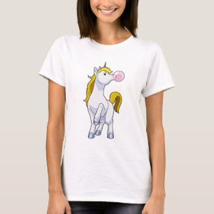 Einhorn mit Kaugummi T-Shirt
