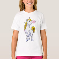 Einhorn mit Kaugummi