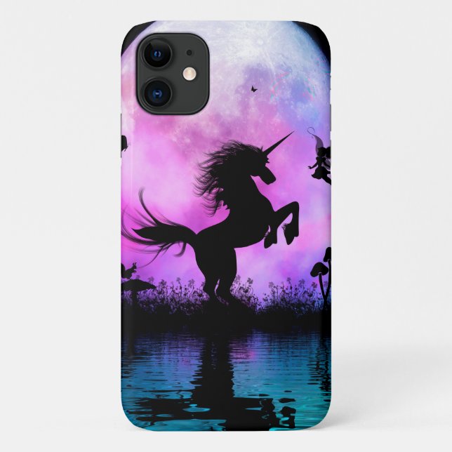 Einhorn mit kleiner Fee Case-Mate iPhone Hülle (Rückseite)