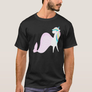 Einhorn mit Meerjungfrau-Schwanz Mythisches Magisc T-Shirt
