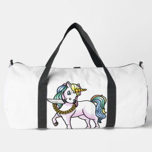 Einhorn Mit Messer Mädchen Frauen T-Shirt Duffle Bag