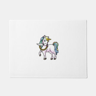 Einhorn Mit Messer Mädchen Frauen T-Shirt Fußmatte