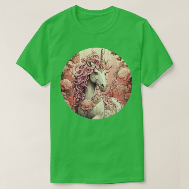 Einhorn mit rosa Mane T-Shirt (Design vorne)