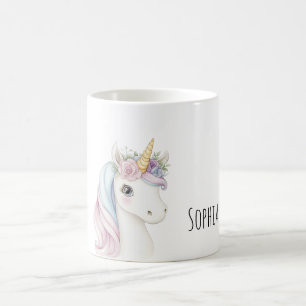 Einhorn mit rosa Schleife Kaffeetasse