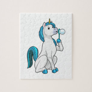 Einhorn mit Seifenblasen