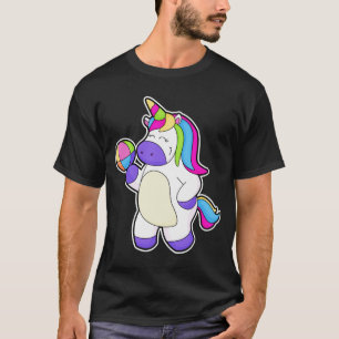 Einhorn mit Volleyball T-Shirt
