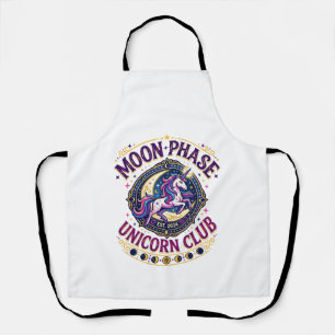 Einhorn-Mondphase-Einhorn-Club-Werbe-Shirt G Schürze
