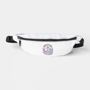 Einhorn-Mondphasen Einhorn Weißer Hintergrund Shir Bauchtasche
