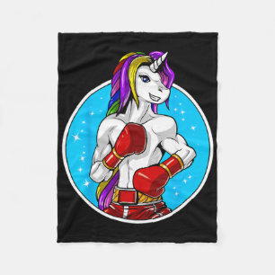 Einhorn Muay Thai Boxen Kickboxen Kampfsport F Fleecedecke