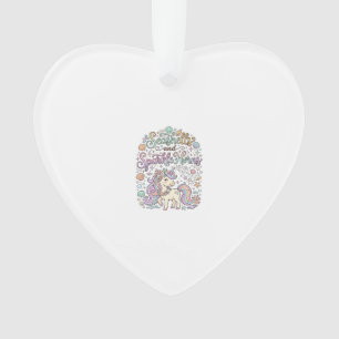 Einhorn-Muscheln und Glanzhörner Premium-Vektor Ornament