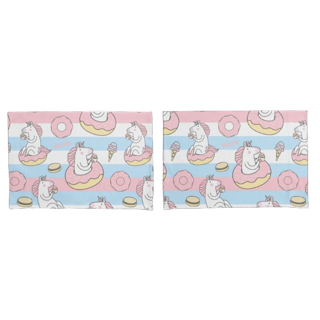 Einhorn-Muster Kissenbezug (Vorderseite-Set)