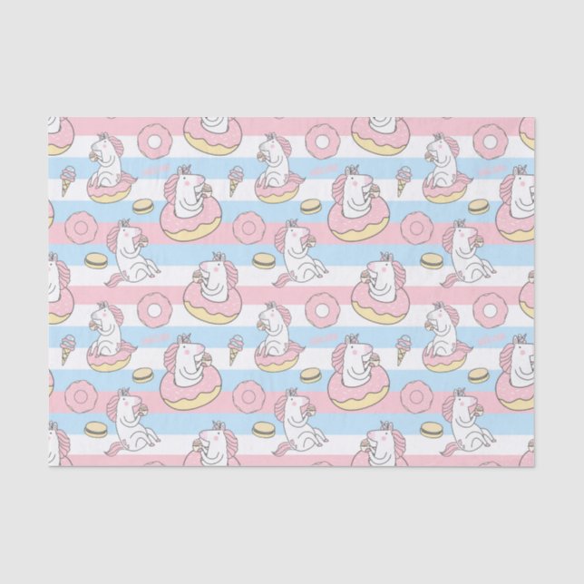 Einhorn-Muster Seidenpapier (Vorderseite)