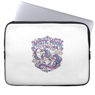 Einhorn Mystisch Mond Einhorn Farbige Laptopschutzhülle