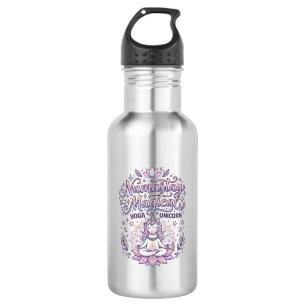 Einhorn Namastay Magisches Liebenswertes Typografi Edelstahlflasche