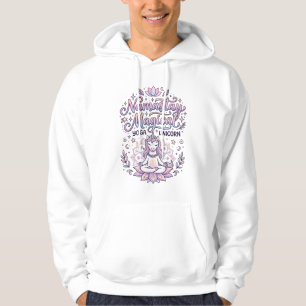 Einhorn Namastay Magisches Liebenswertes Typografi Hoodie