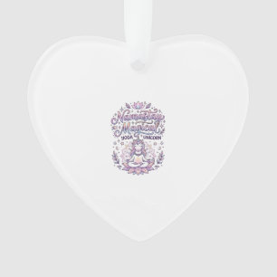 Einhorn Namastay Magisches Liebenswertes Typografi Ornament