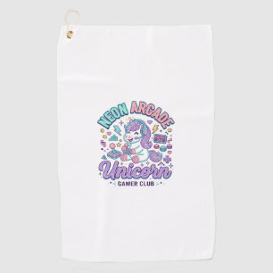 Einhorn Neon Arcade Einhorn Retro-Stil Produkt Gr Golfhandtuch