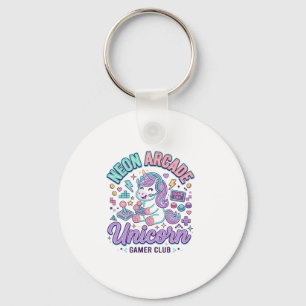 Einhorn Neon Arcade Einhorn Retro-Stil Produkt Gr Schlüsselanhänger