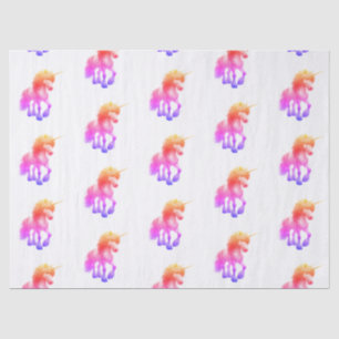 Einhorn-Neon-Geschenkpapier-Flat Sheet Set von 3 Seidenpapier