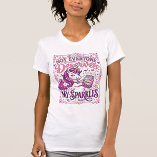 Einhorn Nicht jeder verdient meine Funken Stylisch T-Shirt