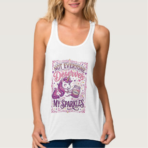 Einhorn Nicht jeder verdient meine Glitzer Stylisc Tank Top