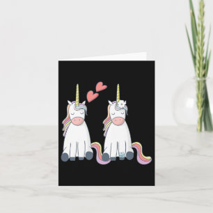 Einhorn-Niedlich-Braut- und Kräuterhandschuhprämie Karte