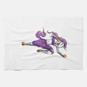 Einhorn Ninja Karate Kickboxen Muay Thai Martial Geschirrtuch
