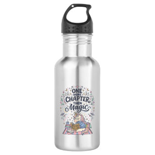 Einhorn Noch ein Kapitel Dann Magie Druckfertig Ma Edelstahlflasche