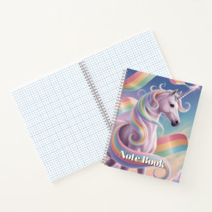 Einhorn Notizbuch, Magische Regenbogen Sterne Einh Notizbuch