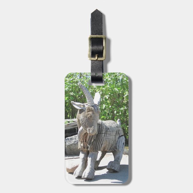 Einhorn oder Donkey? Palanga, LITAUEN - Gepäckanhänger (Vorderseite vertikal)