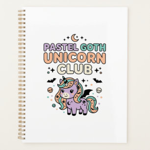 Einhorn Pastell Goth Einhorn Club Trend Grafik T-S Planer