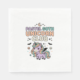Einhorn Pastell Goth Einhorn Club Trendiges Grafik Serviette