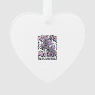 Einhorn Pastell Goth Einhorn Club Werbeaufkleber Ornament