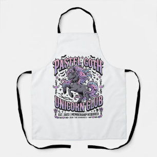Einhorn Pastell Goth Einhorn Club Werbeaufkleber Schürze