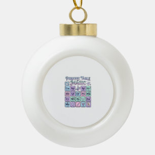 Einhorn Periodensystem der Magie Grafikdesign Mer Keramik Kugel-Ornament