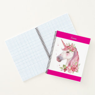 Einhorn & personalisieren Sie Ihren Namen  Notizbuch