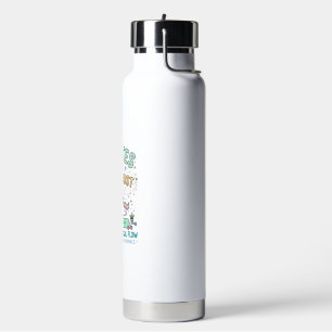 Einhorn Pilates und Feenstaub Fett Schrift T-Shirt Trinkflasche