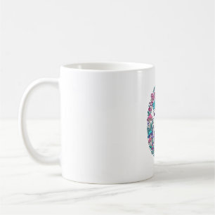 Einhorn Pilz Einhorn Magie Farbige POD Kunstwerk Kaffeetasse