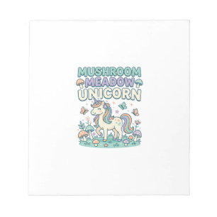 Einhorn Pilz Wiese Einhorn Trendy T-Shirt Des Notizblock
