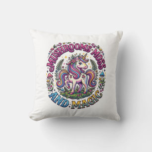 Einhorn Pilze Moos und Magie Werbe-Shirt Kissen