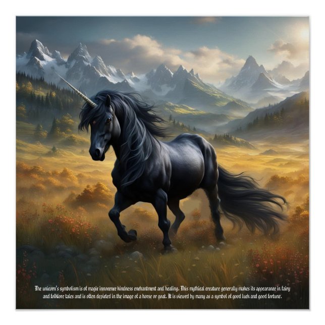 Einhorn Poster (Vorderseite)