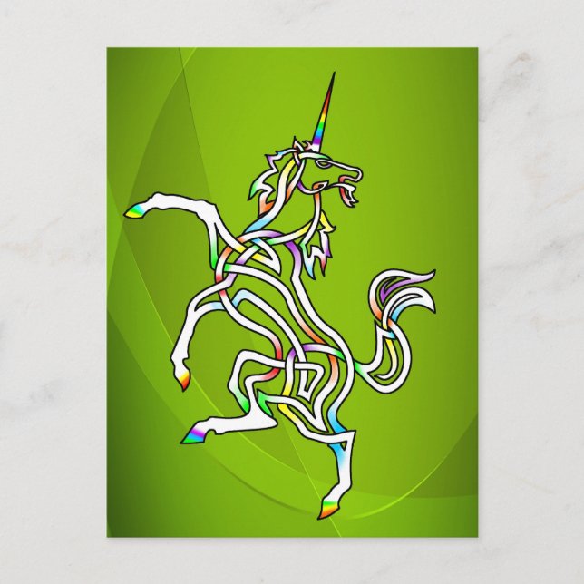 Einhorn Postkarte (Vorderseite)