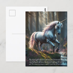 Einhorn Postkarte