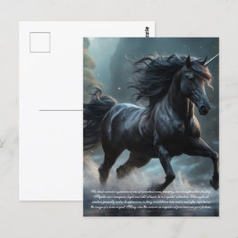 Einhorn Postkarte